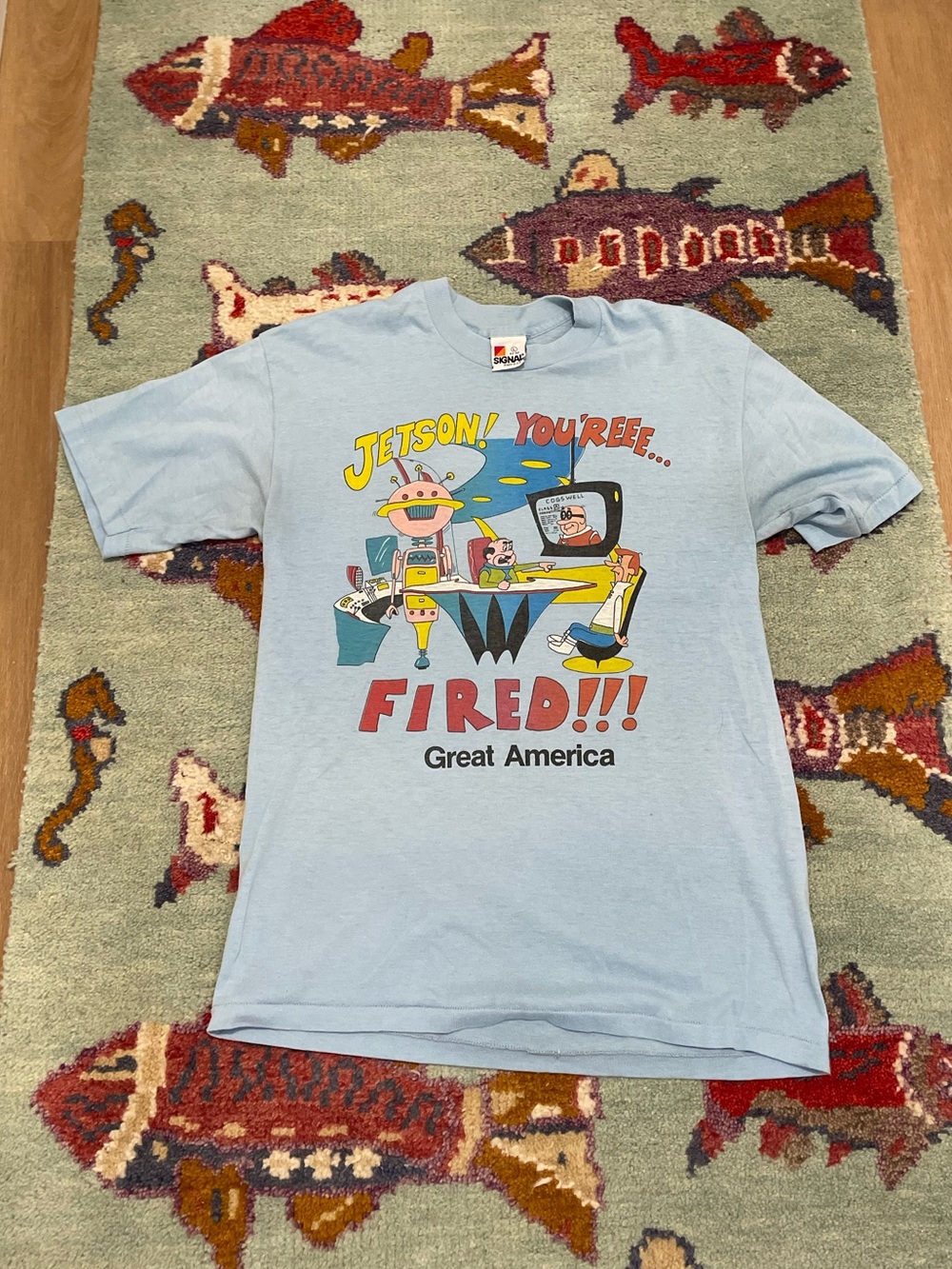 Vintage 90s Jetsons Cartoon Graphic Men’s Great America Single Stitch T-shirt